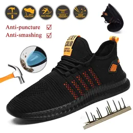 Güvenlik Ayakkabıları ZK30 Bırak İş Güvenlik Ayakkabıları Yaz Nefes Alabilir Erkekler Hava Yastığı İş Koruyucu Ayakkabı Spor Ayakkabı Anti-Punture Erkek Çelik Toe 231130