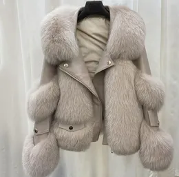 2024 Nieuw damesbont Faux New Fox Fur Haining bontjas voor dames fijn imitatie vossenbont en bont, een jonge en luxueuze stijl