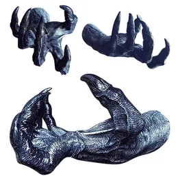 Dekorativa föremål Figurer Witch's Hand Wall Hanging Statues Art Esthetic Sculpture Harts Wall Retro Witch Handprydnad Hemdekoration 231130