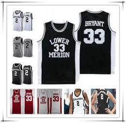 NCAA Man UConn Huskies College Gianna Maria Onore 2 Gigi -skjorta Sydd Mamba KB #33 #8 #24 Lower Merion High School Memorial Basketball Jerseys