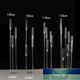 웨딩 장식 중심식 캔들 라브라 투명 촛불 홀더 아크릴 캔들 스틱 이벤트 파티 용품 10 개