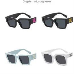 Offs Beyaz Moda Çerçeveleri Güneş Gözlüğü Marka Erkekler Kadın Güneş Gözlüğü Ok X Çerçeve Gözlük Trendi Hip Hop Square Sunglasse Spor Seyahat Sazüm