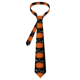 Bow Ties Men's Tie Halloween Pumpkin Neck Print Classic Elegant Collar Prinive Business Quality Accessories