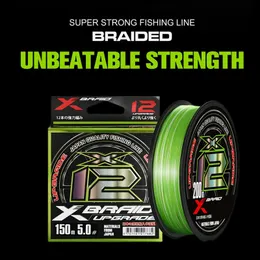 High Performance Braided Fishing Line Fishing Line Japan Original Upgrade  X12 Strand, Multifilament PE Line, 150/300/500m Length For Carp And Bass  Fishing 231201 From Huo05, $19.46