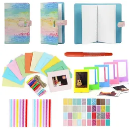 6 in 1 Colorful Bundle Kit Accessory Set for Instax Mini 9 8 7s 70 90 25 film Camera Assorted Pack of Album Frames 231221