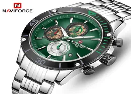 Men Watches NAVIFORCE Top Brand Stainless Steel Quartz Watch Men Chronograph Military Sport Clock Wrist Watch Relogio Masculino4040570