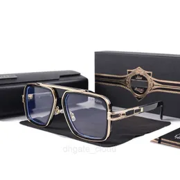 2022 Men Vintage Pilot Sunglasses square Women's Sun glasses Fashion Designer Shades Luxury Golden Frame Sunglasses UV400 Gradient LXN-EVO DITA