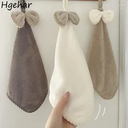 Towel Hand Cute Kawaii Shower Bathroom Kitchen Quick Dry Water Absorbent Girls Hair With Handle Clean For Kids Adults Bow Wipe