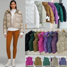 Jaqueta puffer feminina lululemen wunder puff para baixo casaco designer jaqueta feminina doudoune casaco de inverno quente das mulheres designer casaco