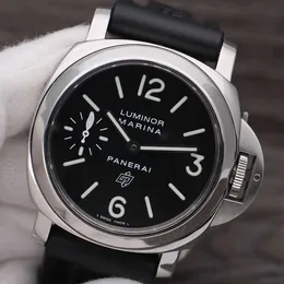 ساعة Paneraii Wristwatches Clean Factory مصمم فاخر مشاهدة الساعات رجال ميكانيكية Luminor Series PAM 00005 يدوي ماء من الفولاذ المقاوم للصدأ الجودة عالية الجودة