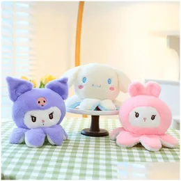 Stuffed Plush Animals Anime Peripheral Toy Tigers Octopuses Doll Childrens Playmate Home Decoration Boys Girls Birthday Day Christmas Dhwl4