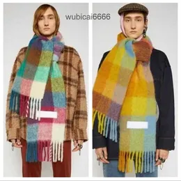 Men Ac and Women General Style Cashmere Scarf Blanket Women's Colorful Plaid8lky Soft Touch Warm Wraps with Tags Very Nice