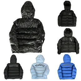 Luxur Designer Down Design Trapstar Jacket Män Varma avtagbar kappa broderade bokstäver Vindtät huvtröja Mens och kvinnliga par Jackor Hoodie