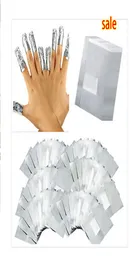Luxe 100PcsLot feuille d'aluminium Nail Art tremper hors acrylique Gel vernis à ongles enveloppes dissolvant outil de maquillage ongles Carel3591492