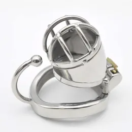 Nuovo Casto Uccello In Acciaio Inox Castità Maschile Piccola Gabbia con Base Arco Dispositivi Anello Del Rubinetto Anello Del Pene Adulti giocattoli Sexy C271