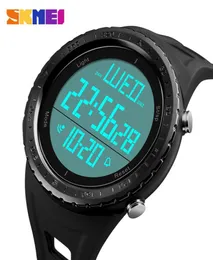 SKMEI Fashion Sport Watch Men Countdown Chrono EL Light Watches 5Bar Waterproof Big Dial Digital Watch Relogio Masculino 12469068339