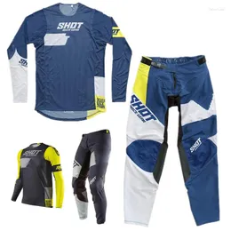 Racing Sets Men Moto Costume Dirt Bike Motorcycle Jersey Pants BMX ATV MTB Mountain Cycling Set MX Motocross Gear