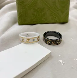 Paar-Ring, modisch, einfacher Buchstabenring, Ring aus Keramikmaterial, Modeschmuck, Versorgung 4509792