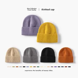 Headwear Hair Accessories Wool Hat Women's Autumn Winter Warm Curling Thickened Brimless Cold Hat Men's Outdoor Ear Protection Knitted