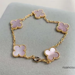 Van Clef Armband Clover Van Clover Armband Designer Four Leaf Clover Armband Mother of Pearl 18ct Gold Märke Love Charm Armband Crystal Diamond Jewellery Gif Gif