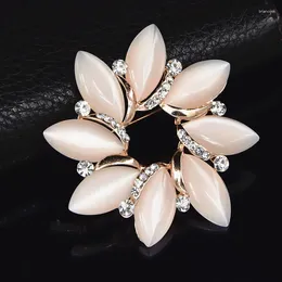 Brooches Opal Fashion Jewelry Accessories Rhinestone Pins And Alloy Pin Clothing Decorations Party Gifts Women Men