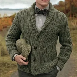 رجال السترات الخريف والشتاء صدر السترة الطاغية Longsleeved معاطف Singlebreasted Sweater معاطف كبيرة الحجم ROPA HOMBRE 231201