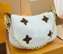 Luis Vuittons väskor lvse louiseviutionbag chestpack axel fuzzy mode mens fluffy crossbody bumbag lyx designer fannypack purses