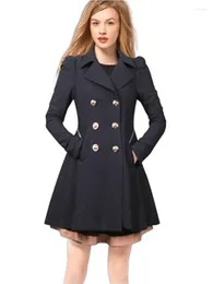 Women's Trench Coats For Women 2023 Spring Autumn Korean Fashion Black Coat Solid Slim Mid-length Office Lady Short Jacket