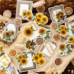 Gift Wrap 50 Pcs Per Pack Stickers Plants Flowers Water Cup Mobile Phone Pocket Decoration 6 Styles