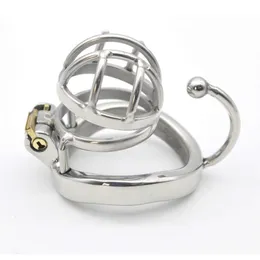 New Chaste Bird Stainless Steel Male Chastity Small Cage with Base Arc Ring Devices Cock ring Penis ring Adult Sexy toys C273
