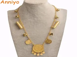 Anniyo 51cm Cturkish Lira Coins Halsband för Womengirls Traditionell Nation Metal Arab Jewelry Turkiet Irakiska gåvor 0108011382659