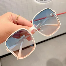 Sunglasses 2023 Rice Nail Square Round Women Face Ladies Anti-ultraviolet Wild Jelly Uv400 Sun Glasses