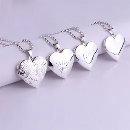 Valentinstag Liebhaber Geschenk Tier Po Rahmen Können Öffnen Medaillon Halsketten Herz Anhänger Halskette Schmuck für Frauen Freundin Geschenk2758