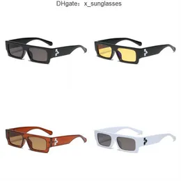 أزياء قبالة W Sunglasses مصمم فاخر أبيض فاخر للرجال ونمط WO 40001 الموضة الكلاسيكية السميكة السميكة