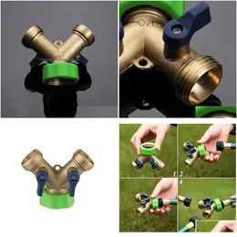 Equipamentos de rega Y Conector Vae Mtifuncional Pistola de Água Separador Jardim Irrigação Flor Mangueira Splitter Bomba Drop Delivery Home Dhfoe