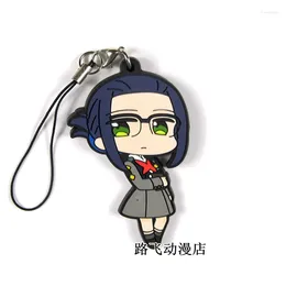 Keychains DARLING In The FRANXX Original Japanese Anime Rubber Mobile Phone Charms Keychain Strap