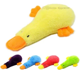 Plush Dog Toys Pet Squeaky Toy Cute Duck Stuffed Puppy Chew Toys for Small Medium Dogs Whole H155098972