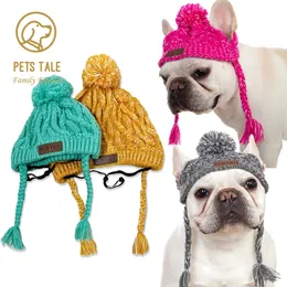 Other Dog Supplies Winter Soft Hats Warm Pet Knitted Hat Windproof Knitting 231130