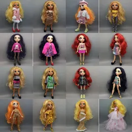 سيارة كهربائية RC مناسبة ل Cosplay 27cm قوس قزح High Doll Doll Dress Dress Summer Girls Girls Girls Defign 231201