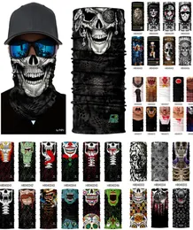 Skull Design Multi Function Bandana Ski Sport Motorcycle Biker Scarf Face Masks Outdoor Facial Mask Headband Neck Gaiter6562565