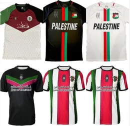 2023 Palestine soccer jersey home away black white 23/24 custom name number football shirt S-2XL