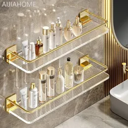 Półki łazienkowe Półka łazienkowa Lekka luksusowa stada do mycia akrylowa toaleta