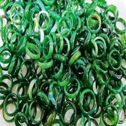 China natural green jade ring delivery B2204j
