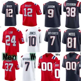 Fußballtrikot Tom Brady Custom Männer Frauen Jugend Juju Smith-Schuster Matthew Judon Tedy Bruschi Hunter Henry Christian Gonzalez DeMario