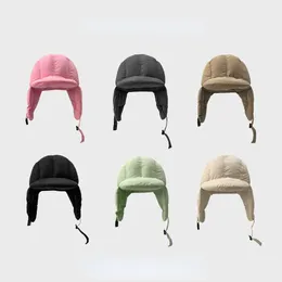 Шапки-ловушки Тонкие и теплые однотонные шапки-бомберы для женщин с защитой для ушей На открытом воздухе Велоспорт Холодостойкие лыжи Летающие кепки Lei Feng для мужчин 231130