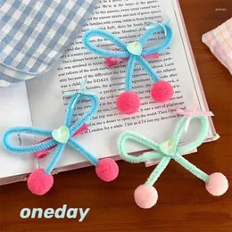 Hair Accessories Duckbill Clip Unique Cherry Design Girl's Hairpin With Bar Butterfly Cartoon Selling