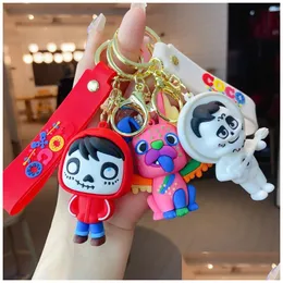 Decompression Toy Wholesale Bulk Anime Car Keychain Charm Accessories Cute Key Ring Couple Students Personalized Creative Valentines D Dhnoi
