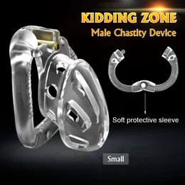 새로운 순결한 새 농담 존 2020New ArrivalOpenableringDesignMalechastityDevicePenis ring venthole cock 케이지 섹시한 장난감