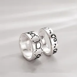 Skull Stainless Steel Band Ring Classic Women Couple Party Wedding Jewelry Men Punk Rings Size 5-113318