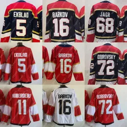 16 Aleksander Barkov Jersey Jonathan Huberdeau Sergei Bobrovsky Aaron Ekblad Hockey Jerseys Red Navy White Stitched